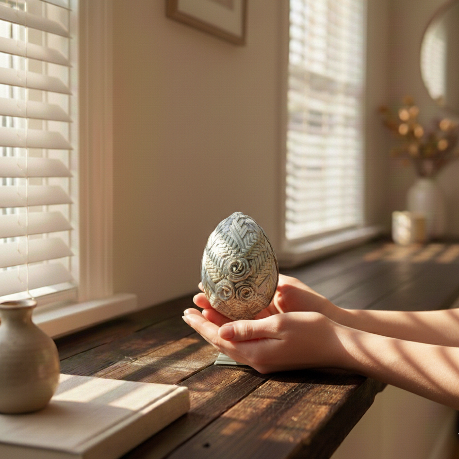 spring straw egg decor country style decoration