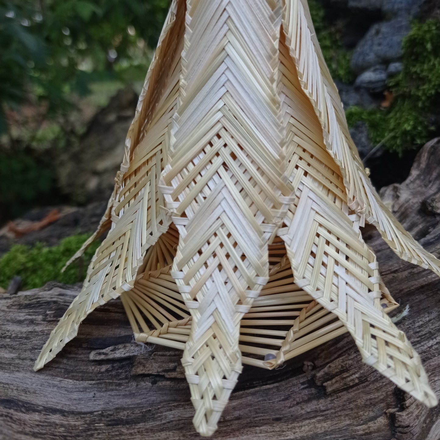 Eco-friendly straw angel handcrafted from wheat straw, meaningful Christian Christmas gift