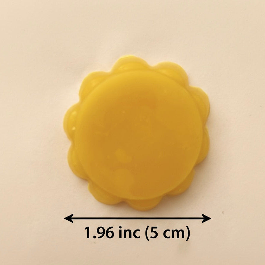 handmade beeswax cake craft supply close up