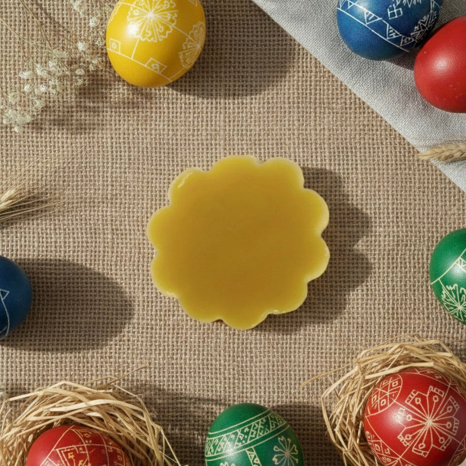 natural beeswax block for Easter egg wax resist